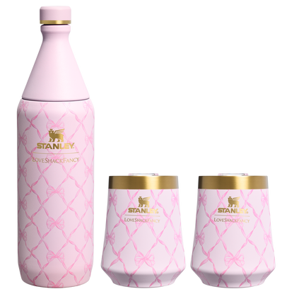Stanley 1913 x LoveShackFancy Holiday Reserve All Day Wine Set | 34 OZ | 11 OZ